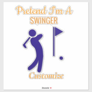 Sticker Golfeur Swinging Thunder_Thunder_Cove