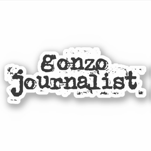 Sticker Gonzo Journaliste (Devant)