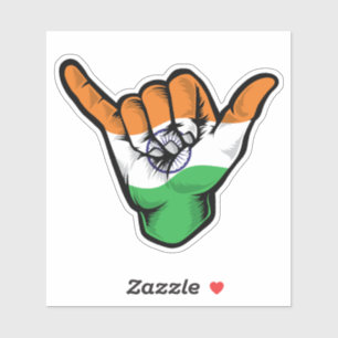 Sticker Good Vibes Shaka Hand India
