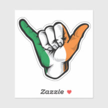 Sticker Good Vibes Shaka Hand Ireland