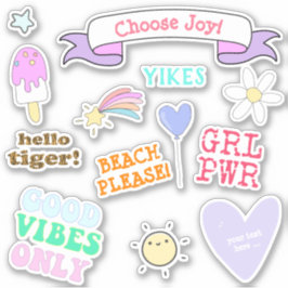 Sticker Good Vibes uniquement - Filles VSCO