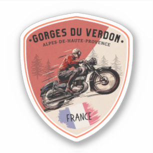 Sticker Gorges du Verdon - voyage Gorges du Verdon motobik