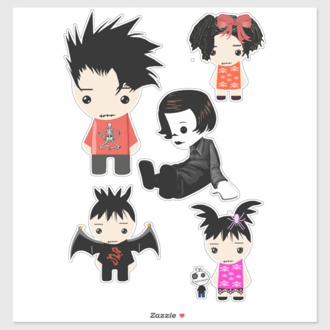 Sticker Gote Goth Enfants Garçons filles Clip art (Feuille)