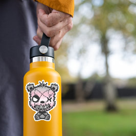 Sticker Goth Demigirl Fierté Drapeau Ours coloré