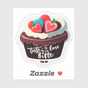 Sticker Goûtez l'Amour dans Chaque Bouchée