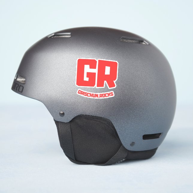 Sticker GR - Grischun. Stcker ! (Côté casque)