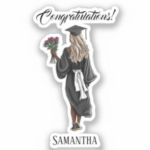 Sticker Graduation de l'aquarelle personnalisée (4)
