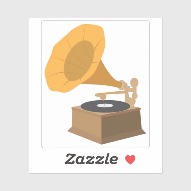 Sticker Gramophone (Feuille)