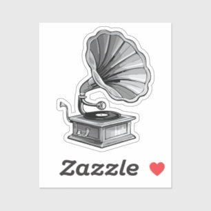 Sticker Gramophone