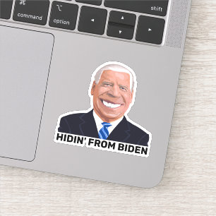 STICKER GRAND FUNNY HIDIN' DE JOE BIDEN DÉCALES