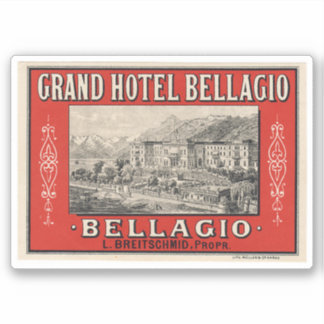 Sticker Grand Hôtel Bellagio Italie