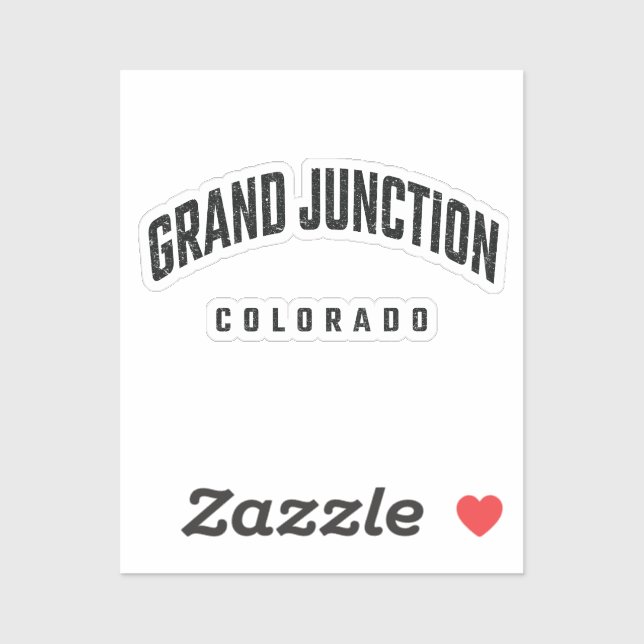 Sticker Grand Junction Colorado CO (Feuille)
