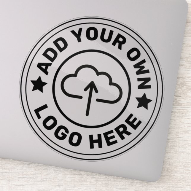 Sticker Grand logo personnalisé de 8 po x 8 po (Détail)