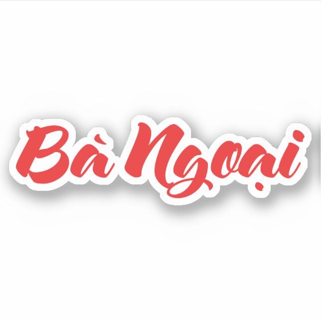 Sticker Grand-mère vietnamienne (maternelle) - Bà Ngotchi (Devant)