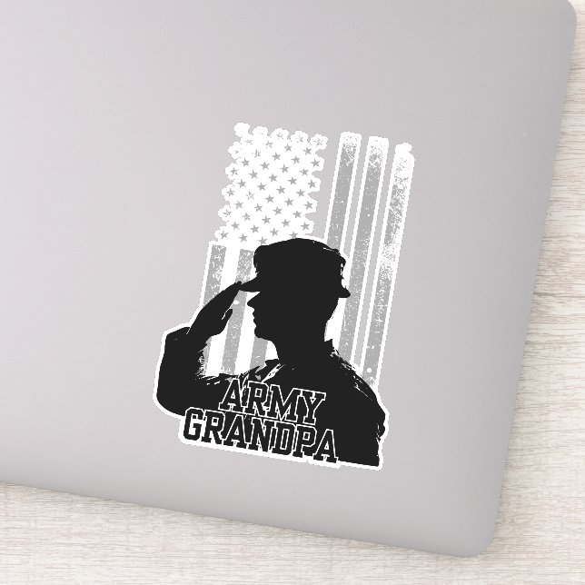 Sticker Grand-père de l'armée (Détail)