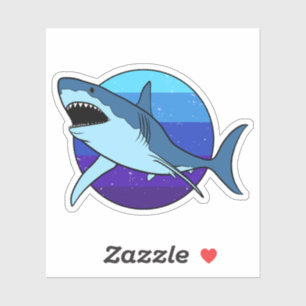 Sticker Grand requin blanc