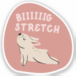 Sticker Grand stretch mignon illustré français bulldog aut