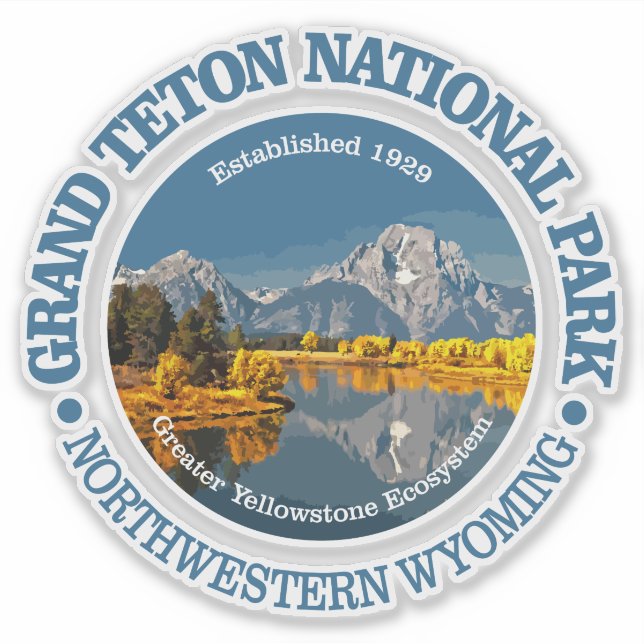 Sticker Grand Teton NP (Devant)