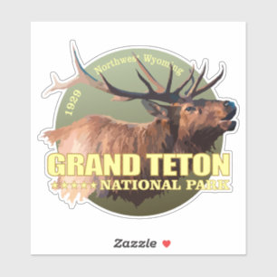 Sticker Grand Teton NP (wapiti)