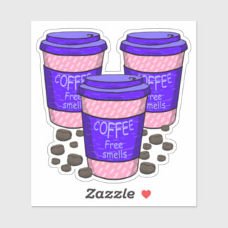 Sticker Grande 3 Coupe De Café X