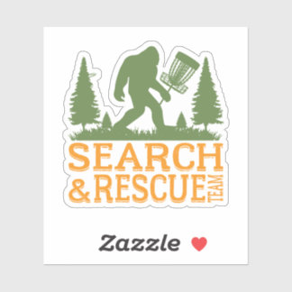 Sticker Grande recherche pied et secourir le disque de gol