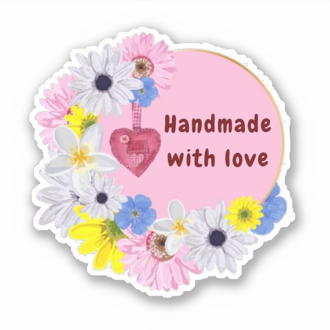 Sticker Grandes fleurs coupées (Devant)