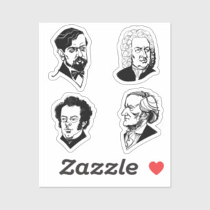 Sticker Grands compositeurs - set 8 -