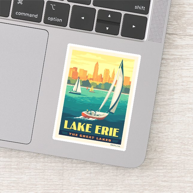 Sticker Grands Lacs | Lac Érié (Détail)