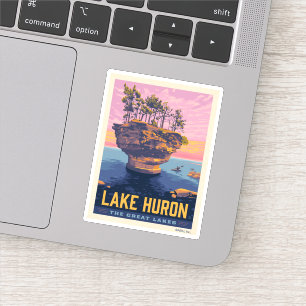 Sticker Grands Lacs   Lac Huron
