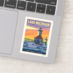 Sticker Grands Lacs   Lac Michigan