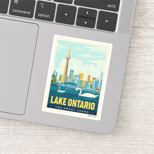 Sticker Grands Lacs | Lac Ontario (Détail)