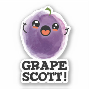 Sticker Graphe Scott Funny Fruit Graphe Pun