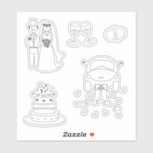 Sticker Graphique de voiture de Mariage de ceinture de mar