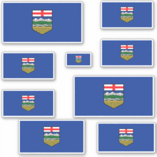 Sticker Graphique des drapeaux de l'Alberta