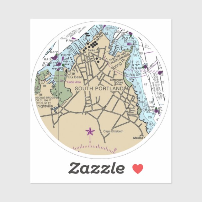 Sticker Graphique MOX de Portland Sud (Feuille)