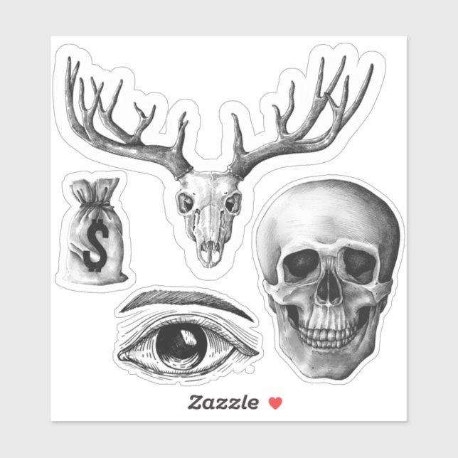 Sticker Graphiques vintages (Feuille)