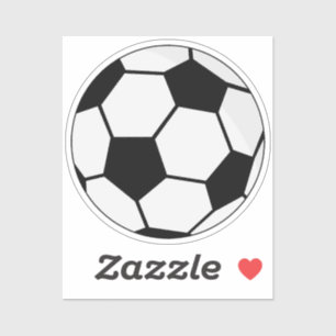 Sticker Graphisme de ballon de football classique Fan de s