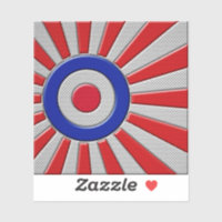 Gras Roundel Sunburst Design en fibre de carbone