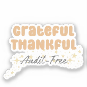 Sticker Grateful Vérification gratuite - Drôle comptable
