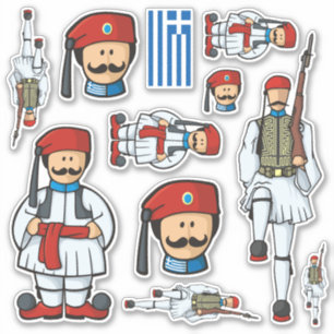 Sticker grec Tsolias