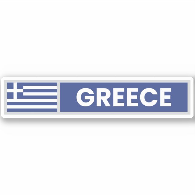 Sticker Greece National Flag (Devant)