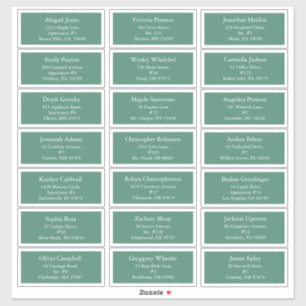 Sticker Green Holly Jolly Christmas Adresse d'invité