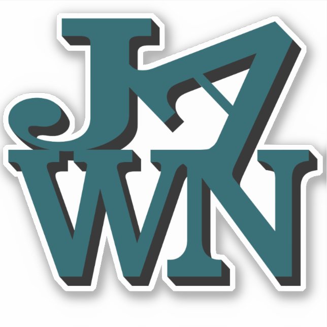 Sticker Green Jawn de minuit (Devant)