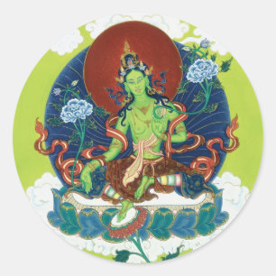 STICKER Green Tara