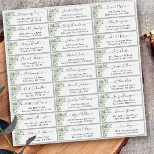 Sticker Greenery Eucalyptus Script Mariage Adresse d'hôte