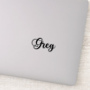 Sticker Greg Name - Calligraphie manuscrite