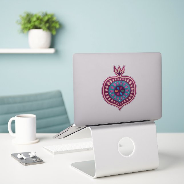 Sticker Grenade décorative (Ordinateur portable sur le bureau)