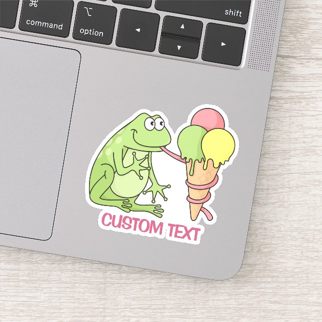 Sticker Grenouille à crème glacée (Détail)