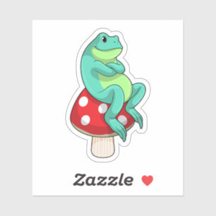 Sticker Grenouille au champignon
