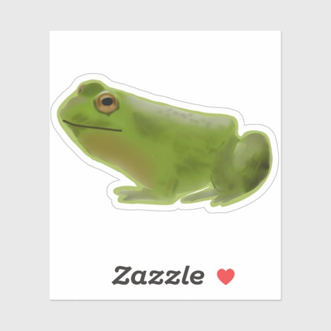 Sticker Grenouille verte (Feuille)